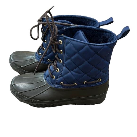 Sperry Top-Sider Women's Gosling Duck Boot, Navy/Brown women’s size 8 - Picture 1 of 11